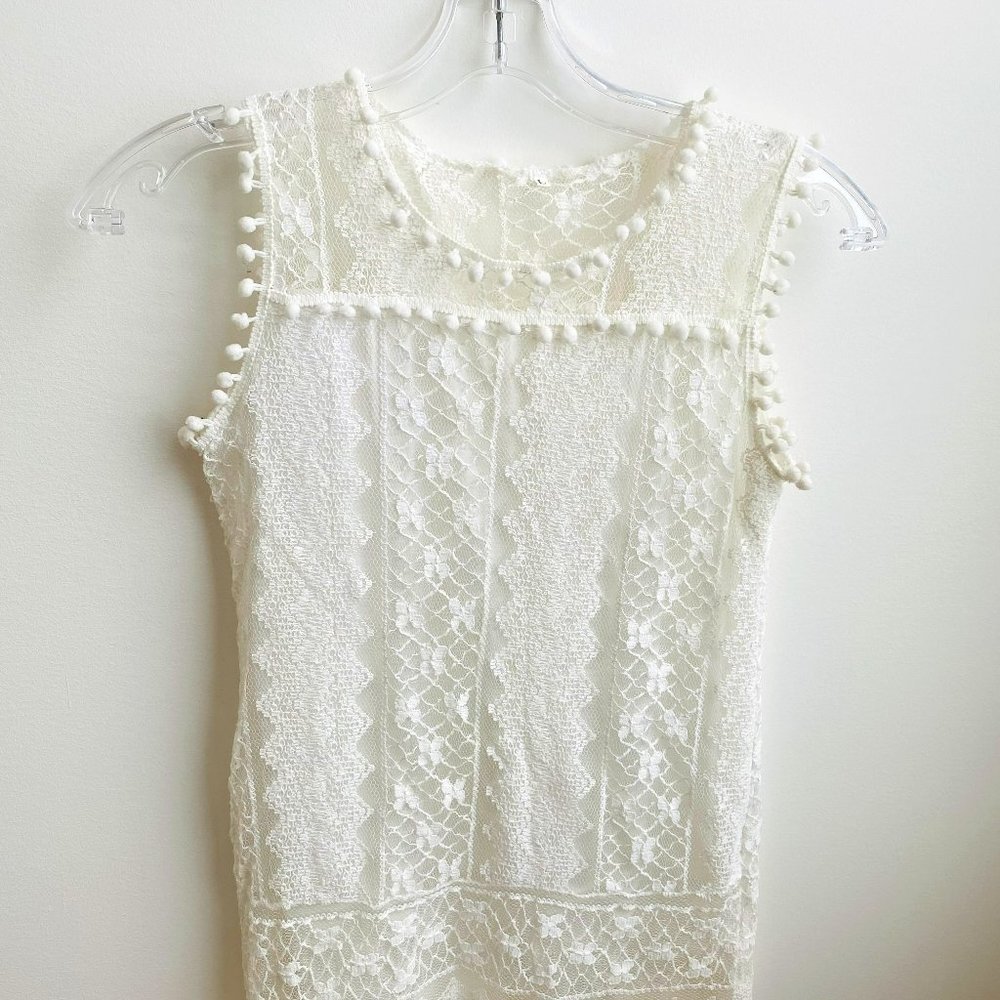 White lace camisole/tunic